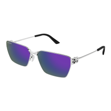 Balenciaga BB0374SK 003 SILVER MIRROR(DOUBLE) VIOLET napszemüveg