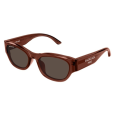 Balenciaga BB0389SK 004 SHINY TRANSPARENT WARM BROWN BROWN napszemüveg