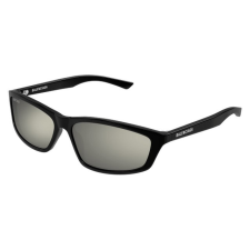 Balenciaga BB0401S 002 SHINY SOLID BLACK WHITE MIRROR napszemüveg napszemüveg