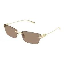 Balenciaga BB0487S 004 GOLD BROWN napszemüveg napszemüveg