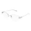 Balenciaga BB0489O 001 SILVER DEMO LENS szemüveg