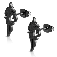  Balett - fekete alapszínű nemesacél fülbevaló fülbevaló