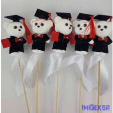  Ballagó maci figura 12 cm - Nagy szemű dekorációs kellék