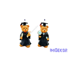  Ballagó maci figura 8x16cm - B dekorációs kellék