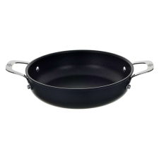 Ballarini ALBG3ED.24D Alba, 2 Fogó, Üveg Fedeles, Tapadásmentes, Fekete serpenyő edény