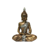 Balnea Buddha ülő szobor 20 cm - EZÜST szín