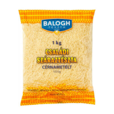 BALOGH CSALÁDI TÉSZTA CÉRNAMETÉLT TOJÁS NÉLKÜLI 1KG tészta