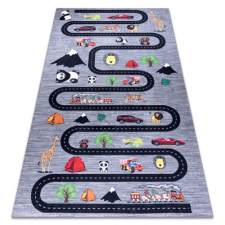 BAMBINO 2092 mosható szőnyeg Utcák, autók gyerekeknek csúszásgátló - antracit 160x220 cm lakástextília