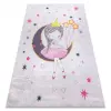  BAMBINO 48060 mosható szőnyeg Hercegnő, csillagok gyerekeknek csúszásgátló - rózsaszín 200x290 cm