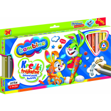 BAMBINO Fakeretes háromszög ceruza 24 szín + hegyező színes ceruza