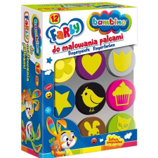 Bambino ujjfestékek 12 színben kreatív és készségfejlesztő