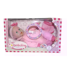 Bambolina Magyarul beszélő játékbaba előkével 34 cm baba