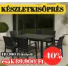  Bamboo Kerti étkezőgarnitúra 6 személyes Antracit KÉSZLETKISÖPRÉS
