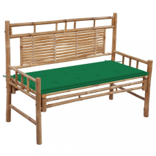  Bambusz kerti pad párnával 120 cm kerti bútor