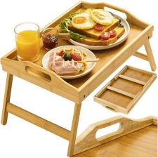 Bambusz összecsukható asztal ágyba - 73x31x21cm konyhai eszköz