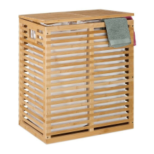  Bambusz szennyestartó 2 tárolóval 61x53x35 cm 10049890 bútor