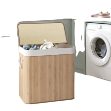  Bambusz tároló kosár, kézműves sokoldalúság, környezetbarát anyag, könnyű kialakítás, bútor