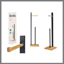  Bambusz WC papír tartó, fekete ZT99868 fürdőszoba kiegészítő