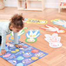  Banana Panda oktató puzzle, Nagy méretű kirakó - A testem puzzle puzzle, kirakós