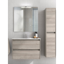  Bannio SANSA FÜGGESZTETT ALSÓSZEKRÉNY + KYRA 70 MOSDÓ + TÜKÖR + VILÁGÍTÁS fürdőszoba bútor