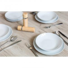  Banquet Étkészlet porcelán 18 részes fehér Marion 60310701 tányér és evőeszköz