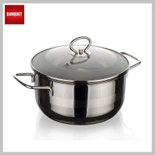 Banquet Rozsdamentes lábas MATTE New Line 6,5L 48ES0505CS26-A edény