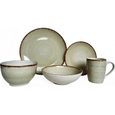 Banquet SPIRAL IVORY étkészlet, 30 darab tányér és evőeszköz