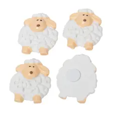  Bárányöntapadós poly fehér 3,8cm 4db-os csomag dekorációs kellék