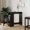  Bárasztal polcokkal Fekete tölgy 101 x 40 x 103,5 cm Faanyag