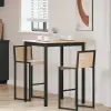  Bárasztal Természetes 110 x 55 x 105 cm Tömör fenyőfa