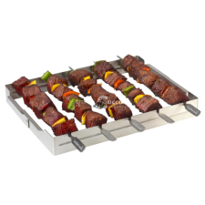 Barbecook BC-ACC-7017 sütőnyárs tartó, rozsdamentes acél, 5 férőhelyes kerti sütés és főzés