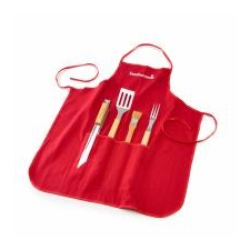 BARBECOOK grilleszköz készlet 4 részes + kötény lakástextília
