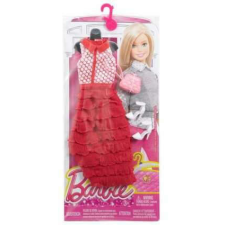 Barbie ® baba ruha, eredeti, modern sziluett pink elegáns piros hosszú ruha játékbaba felszerelés