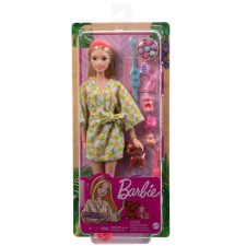 BARBIE JÁTÉKKÉSZLET TARTOZÉKOKKAL BARBIE BABA BARBIE EGY NAP A FÜRDŐBEN baba