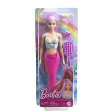 BARBIE SELLŐ BABA LILA HAJJAL ÉS RÓZSASZÍN FAROKKAL baba