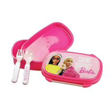 Barbie Shine Bright szendvicsdoboz + evőeszköz szett babaétkészlet