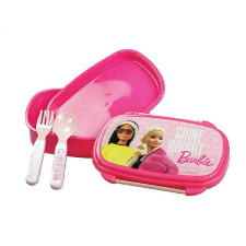 Barbie Shine Bright szendvicsdoboz + evőeszköz szett babaétkészlet
