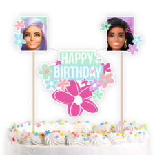 Barbie Sweet Life torta dekoráció 26 cm party kellék