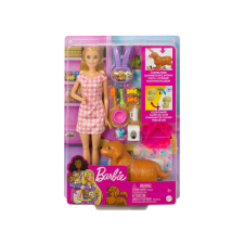 Barbie újszülött kiskutyusok játékszett (2022) baba