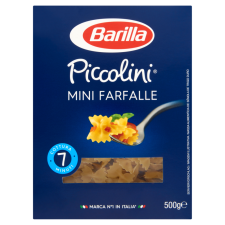 Barilla Piccolini durum száraztészta 500 g mini farfalle tészta