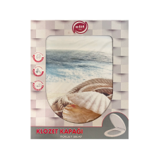 BarkácsVilág WC ülőke dekor, tenger-kagyló mintával takarító és háztartási eszköz