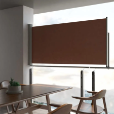  Barna behúzható oldalsó teraszi napellenző 120 x 300 cm kerti bútor
