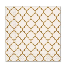 Barna Brown Tiles szalvéta 20 db-os 33x33 cm FSC party kellék