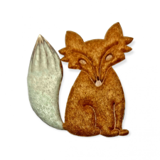  Barna Filc róka 4,5 cm dekorációs kellék