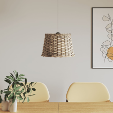  barna fonott mennyezeti lámpaernyő Ø40 x 26 cm világítási kellék