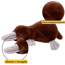 Barna plüss játék kacsacsőrű emlős 32 cm plüssfigura