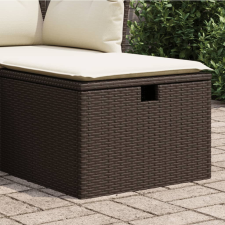  barna polyrattan kerti szék párnával 55 x 55 x 37 cm kerti bútor