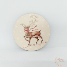  Barna szarvas - fa tábla dekorációs kellék