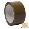 Barna színű csomagolószalag - 48 mm széles - 60 m hosszú - 36 db/karton - FÉL RAKLAPOS