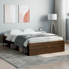  barna tölgy színű ágykeret 120 x 200 cm ágy és ágykellék